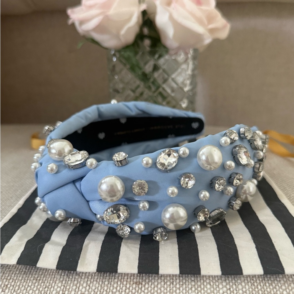 Lele Sadoughi x Stoney Clover Lane Pearl & Crystal Knotted Headband